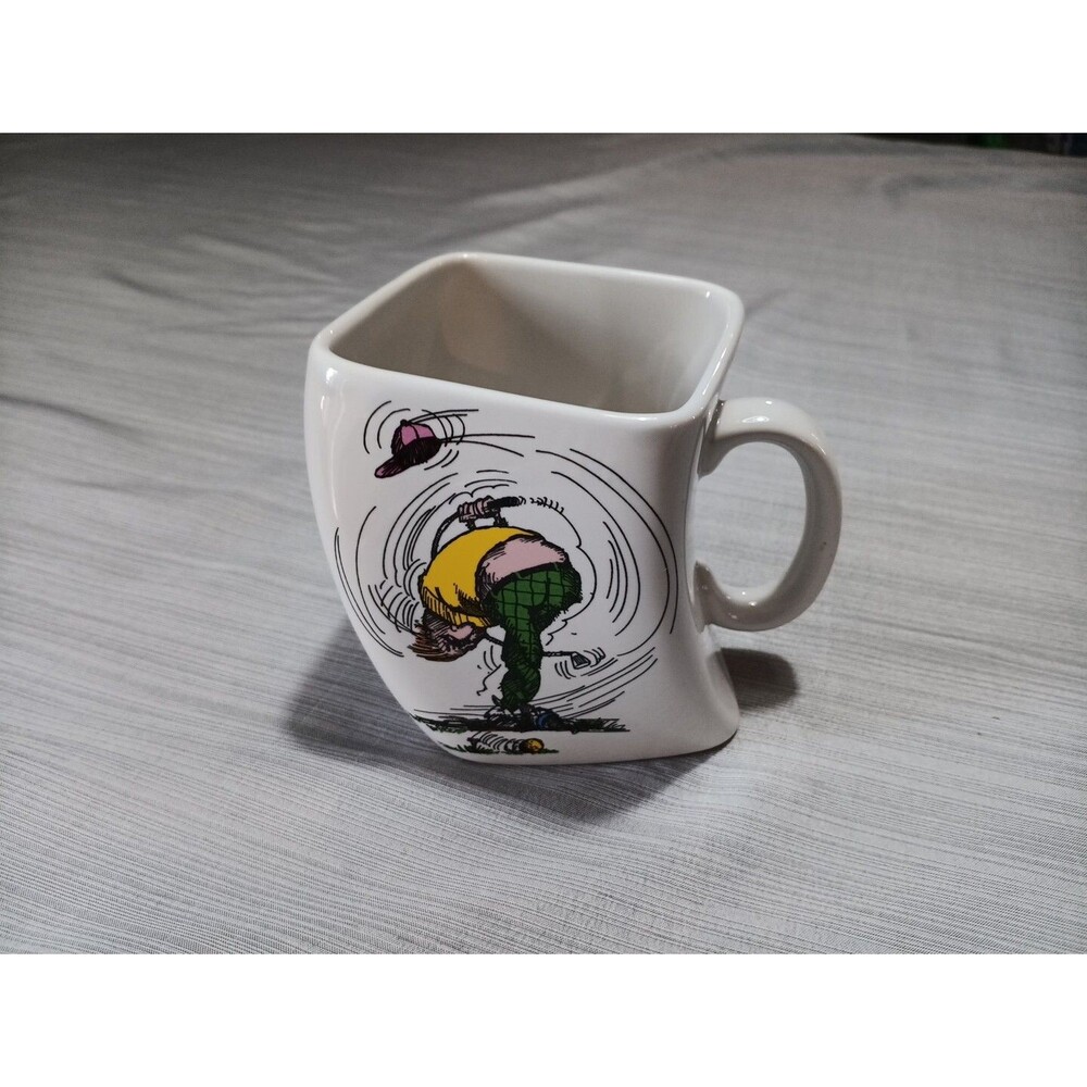 Vtg Golf Gifts Inc The Results Of Overswing 12 oz Ceramic Unique Coffee Mug Cup